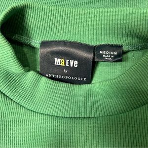 🏷️ Maeve Mock Neck Top Size Medium- Green